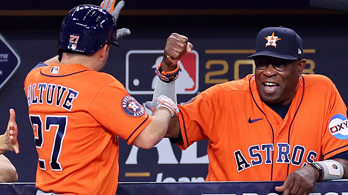 Dusty Baker and Jose Altuve