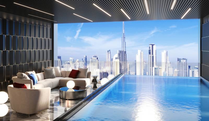 Plans illustrate the Jacob & Co Sapphire villa within the Binghatti Burj Tower. Photo: Jacob & Co 