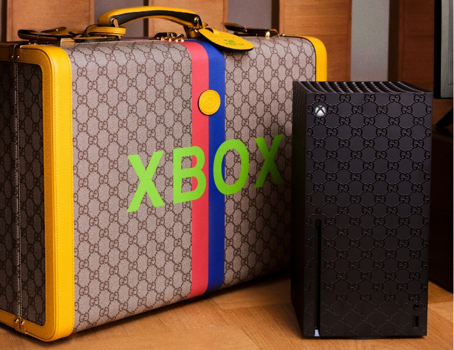 Microsoft and Gucci have collaborated on an insanely costly Gucci-themed Xbox Series X. On November 17th, 2021, it was released in limited quantities at a retail price of $10,000. You do get a couple of extras with that five-figure fee, including two Gucci-themed controllers for Xbox, an Xbox-branded luggage to transport the console, and a subscription to Xbox Game Pass Ultimate. The Gucci Xbox also includes VRChat and Roblox virtual footwear, a surreal Gucci-themed garden for Roblox, and a connection with the gaming charity 100 Thieves. 