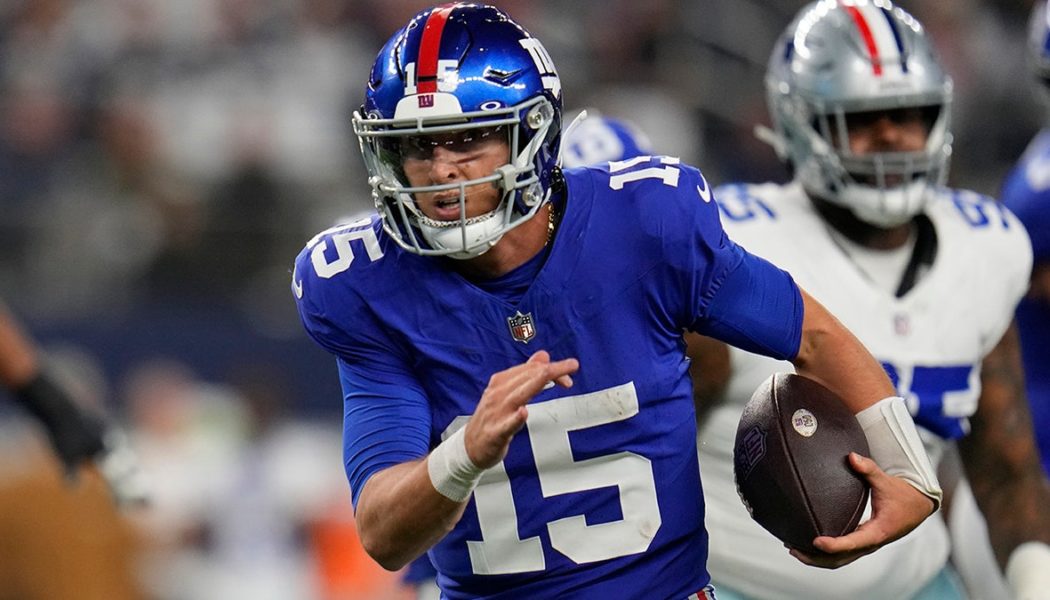 Giants quarterback's dad appears upset with play call against Cowboys