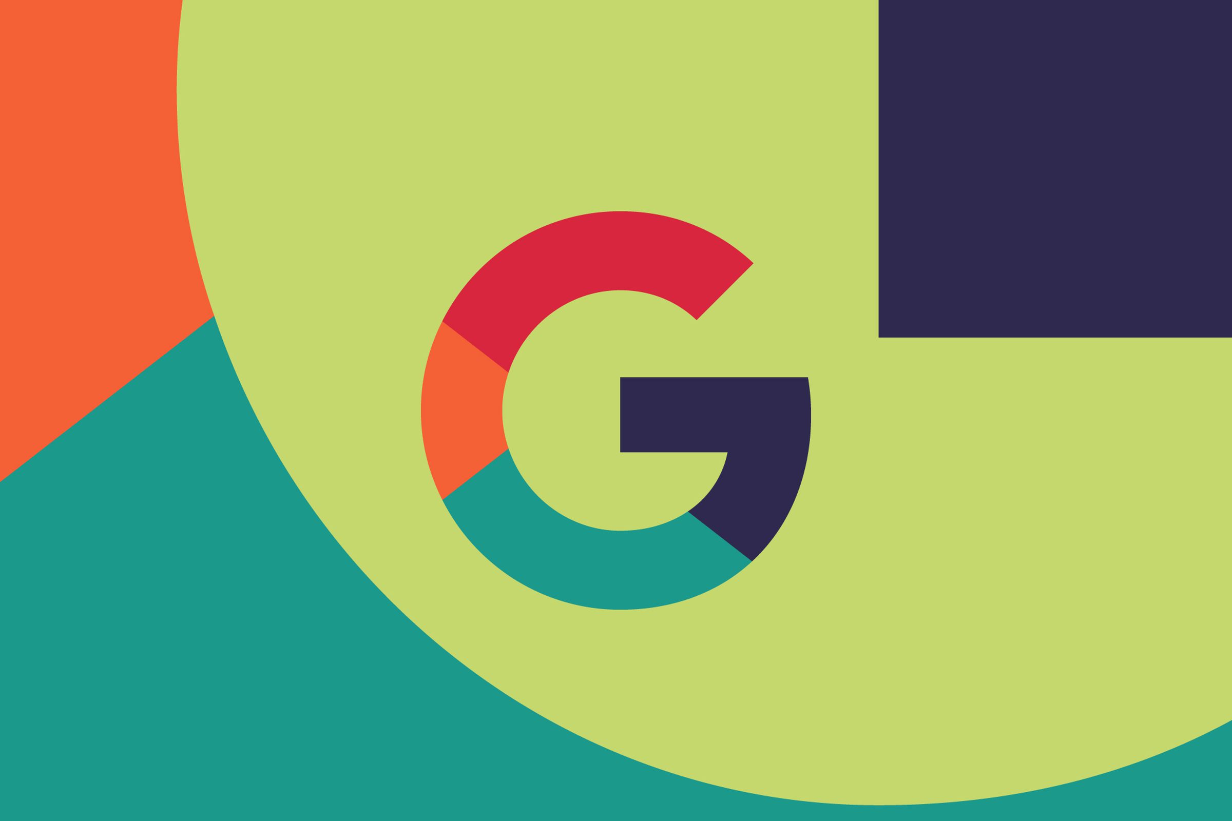 An illustration of Google’s multicolor “G” logo