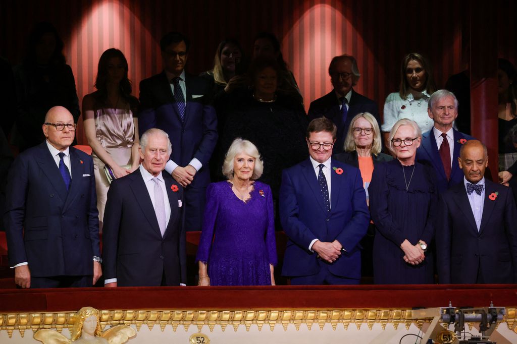 King Charles and Queen Camilla sit in the Grand Tier seats at ballet