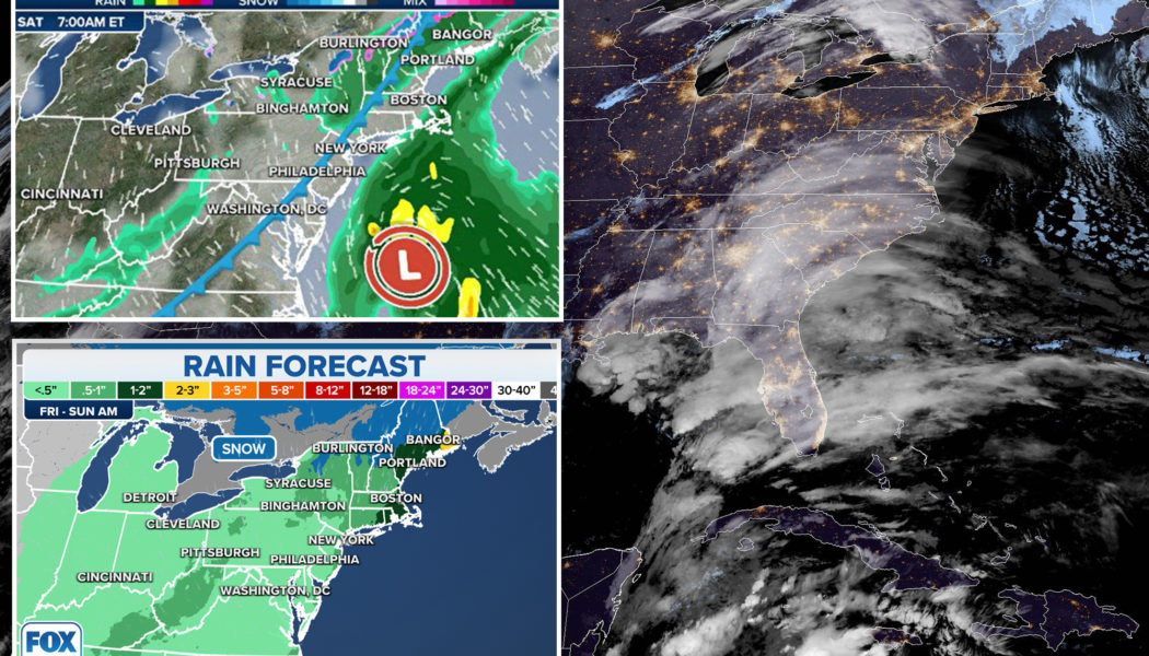 Northeast coastal storm arrives ahead of Thanksgiving weekend travel