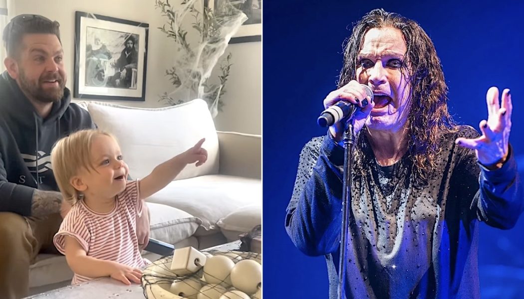 Ozzy Osbourne's 1-year-old granddaughter goes "Crazy" for "Papa" on TV: Watch