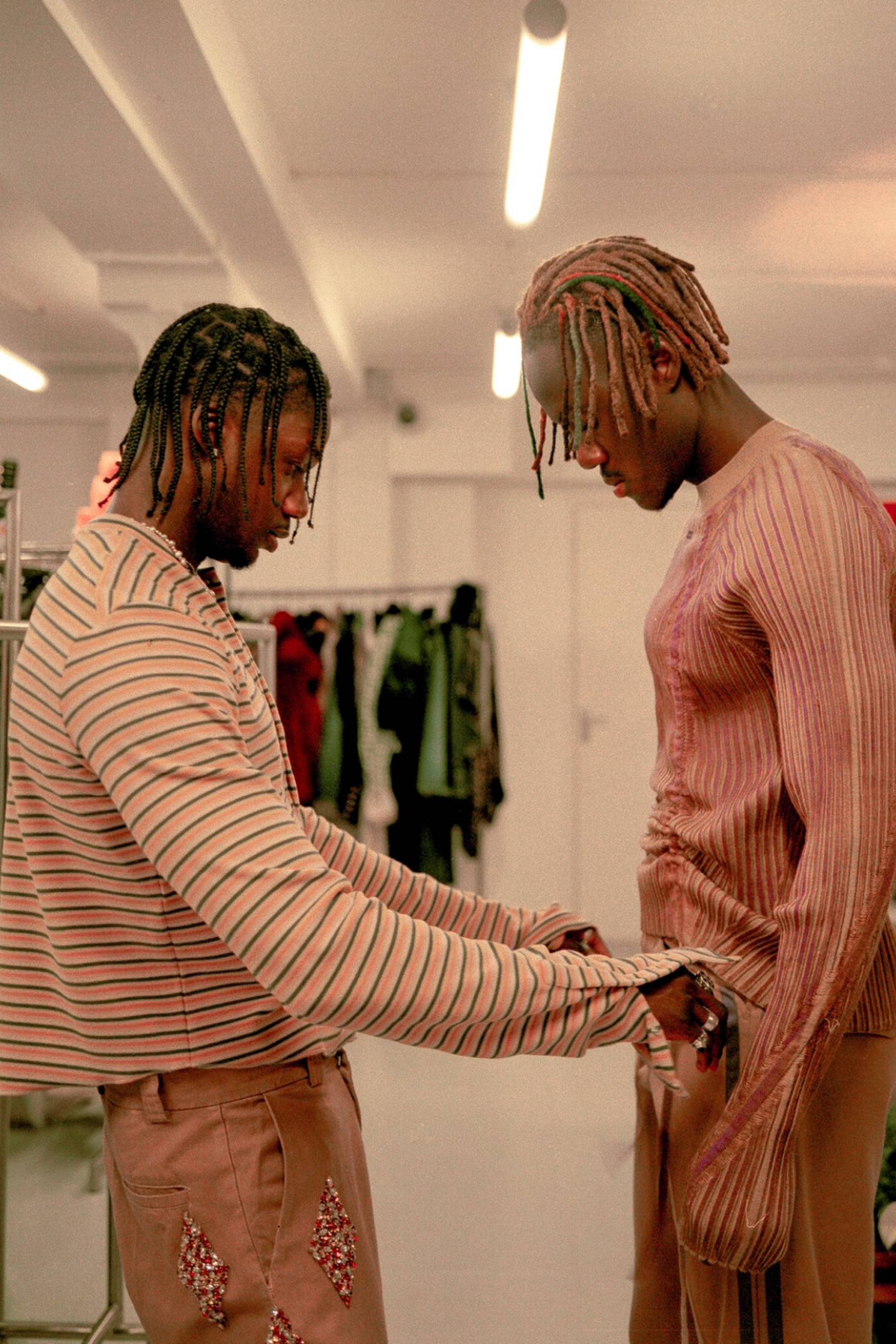 London-based Algen Hamilton has gained a reputation for styling a group of the Premier League's most stylish footballers as they broke onto the scene, including Chelsea player Trevor Chalobah (pictured), Reiss Nelson and Kai Havertz of Arsenal and Joe Willock of Newcastle United.