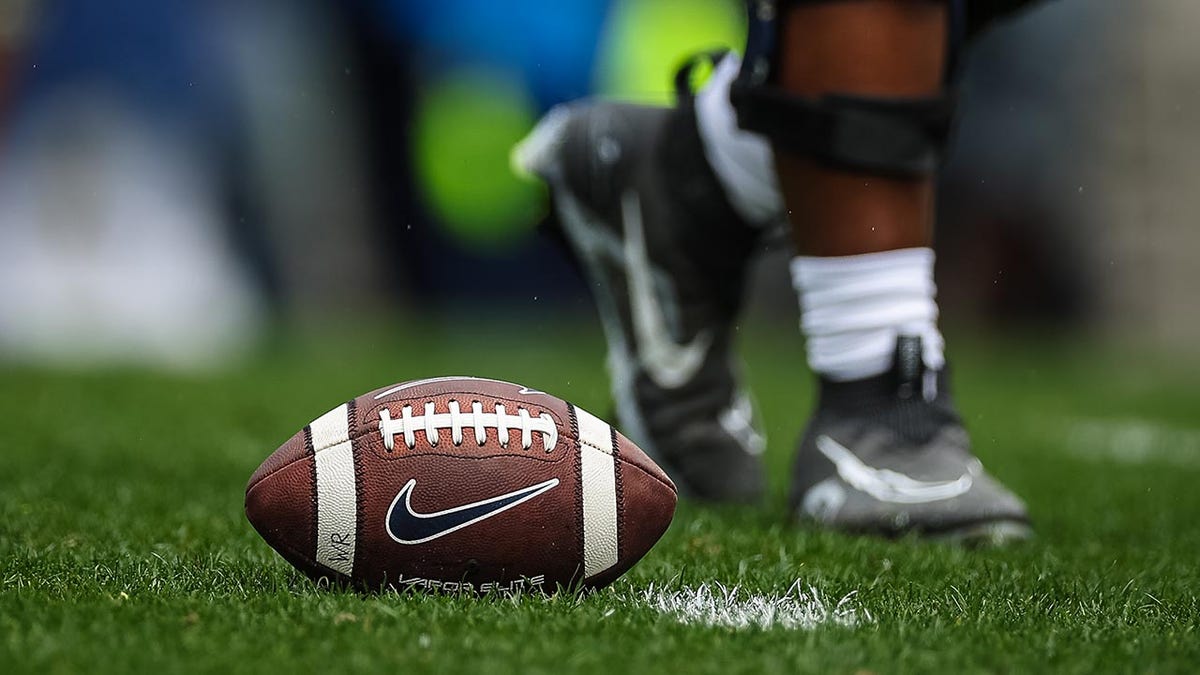 A football at Penn State