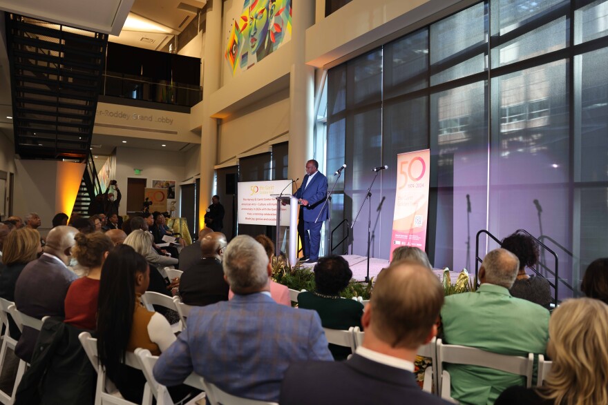 Gantt Center president and CEO David Taylor announces list of dance, music, art, food and community forum events scheduled next year for the center's 50th anniversary.