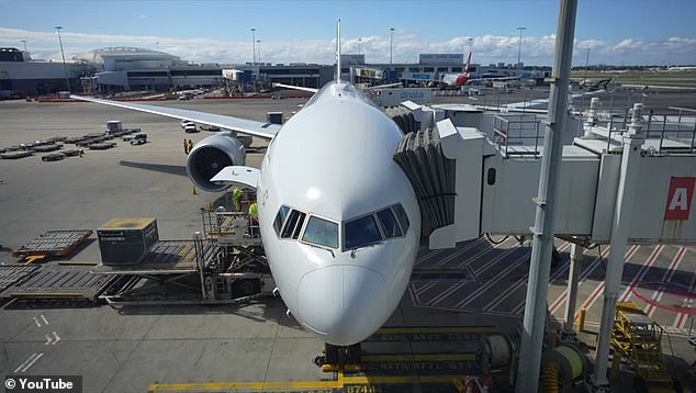 Kara and Nate, who have visited a staggering 106 countries, began by boarding the Triple 7 aircraft for the first leg of their journey set to last three hours