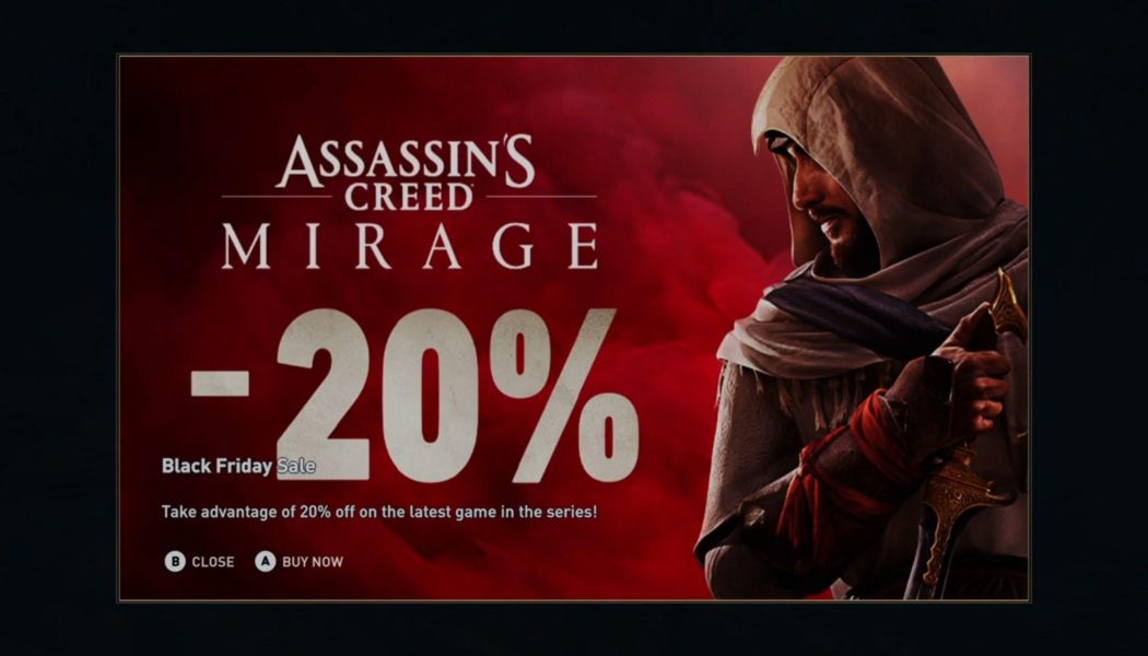 Ubisoft blames “technical error” for showing pop-up ads in Assassin’s Creed