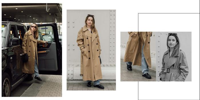 best winter coats 2023: massimo dutti trench coat