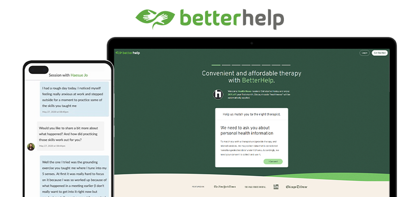 betterhelp app interface