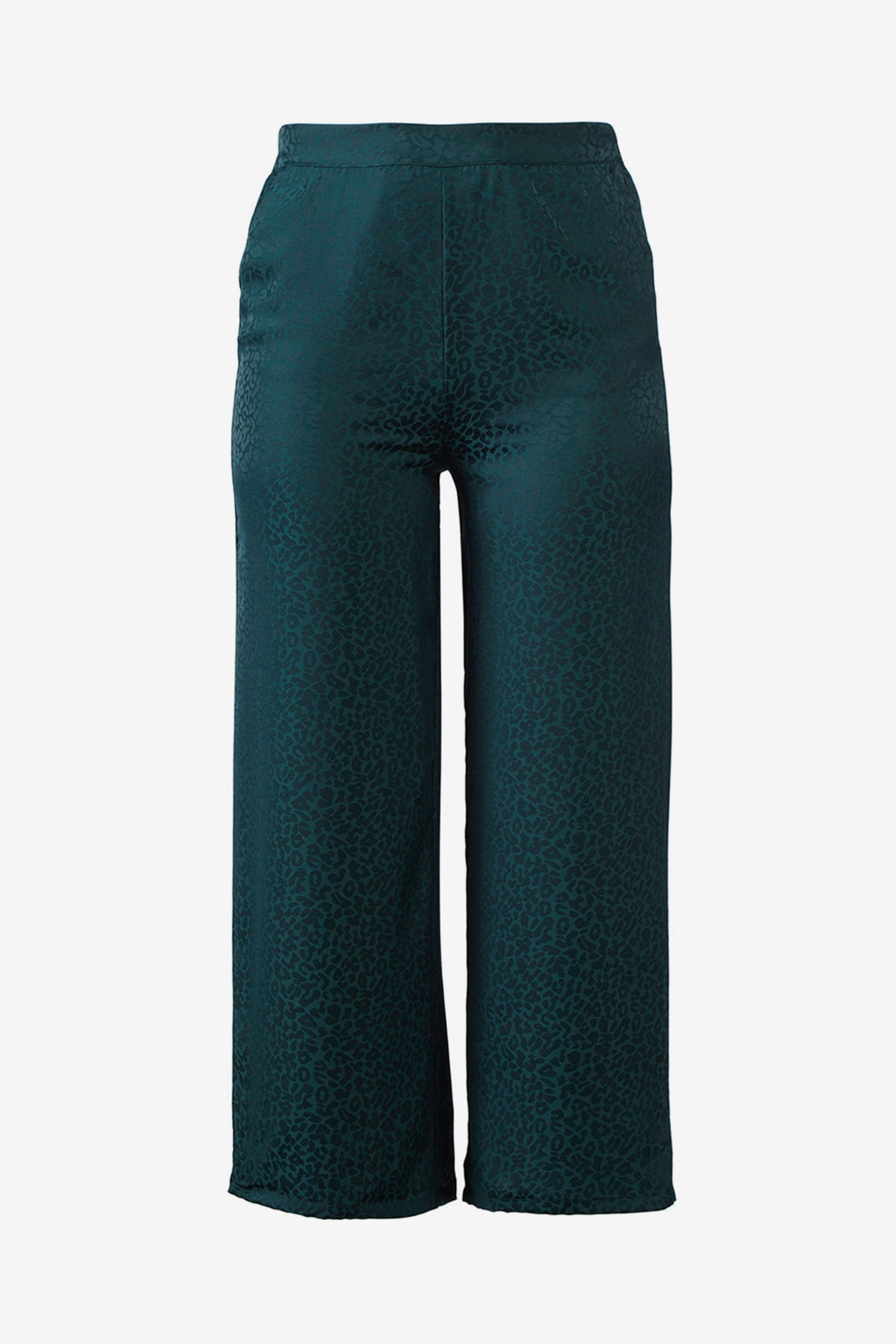 Tonal Print Hunter Green Pants