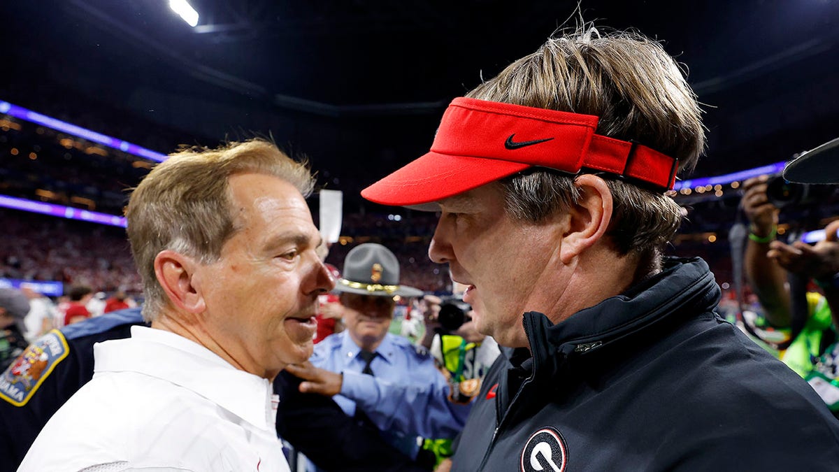 Nick Saban and Kirby Smart