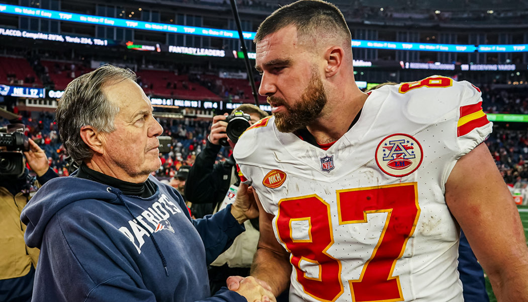 Belichick, Travis Kelce have interesting exchange after Pats-Chiefs