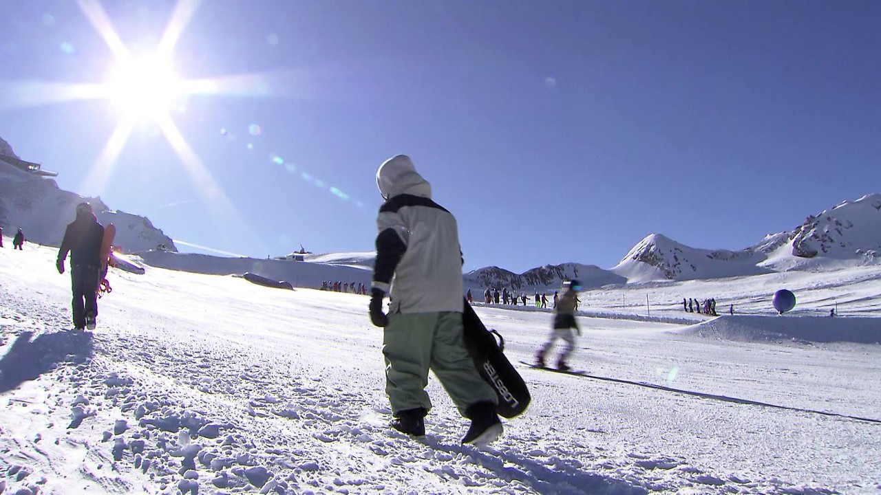 Snowboarder am Kitzsteinhorn