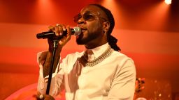 Burna Boy performs onstage at the Warner Music Group Pre-Grammy Party at Hollywood Athletic Club on January 23, 2020 in Hollywood, California.