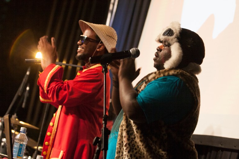 Just A Band's Daniel Muli and Mbithi Masya perform