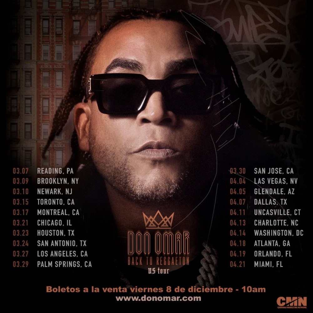 don omar 2024 tour poster