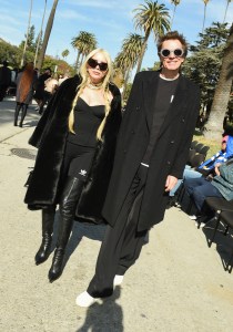 Gela Nash and John Taylor at Balenciaga Ready To Wear Fall 2024 held on December 2, 2023 in Los Angeles, California.