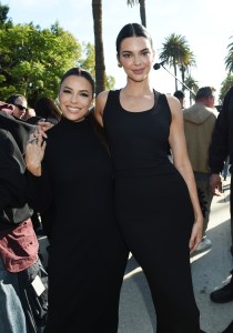 Eva Longoria and Kendall Jenner at Balenciaga Ready To Wear Fall 2024 held on December 2, 2023 in Los Angeles, California.