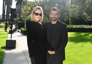 Nicole Kidman and Cédric Charbit at Balenciaga Ready To Wear Fall 2024 held on December 2, 2023 in Los Angeles, California.