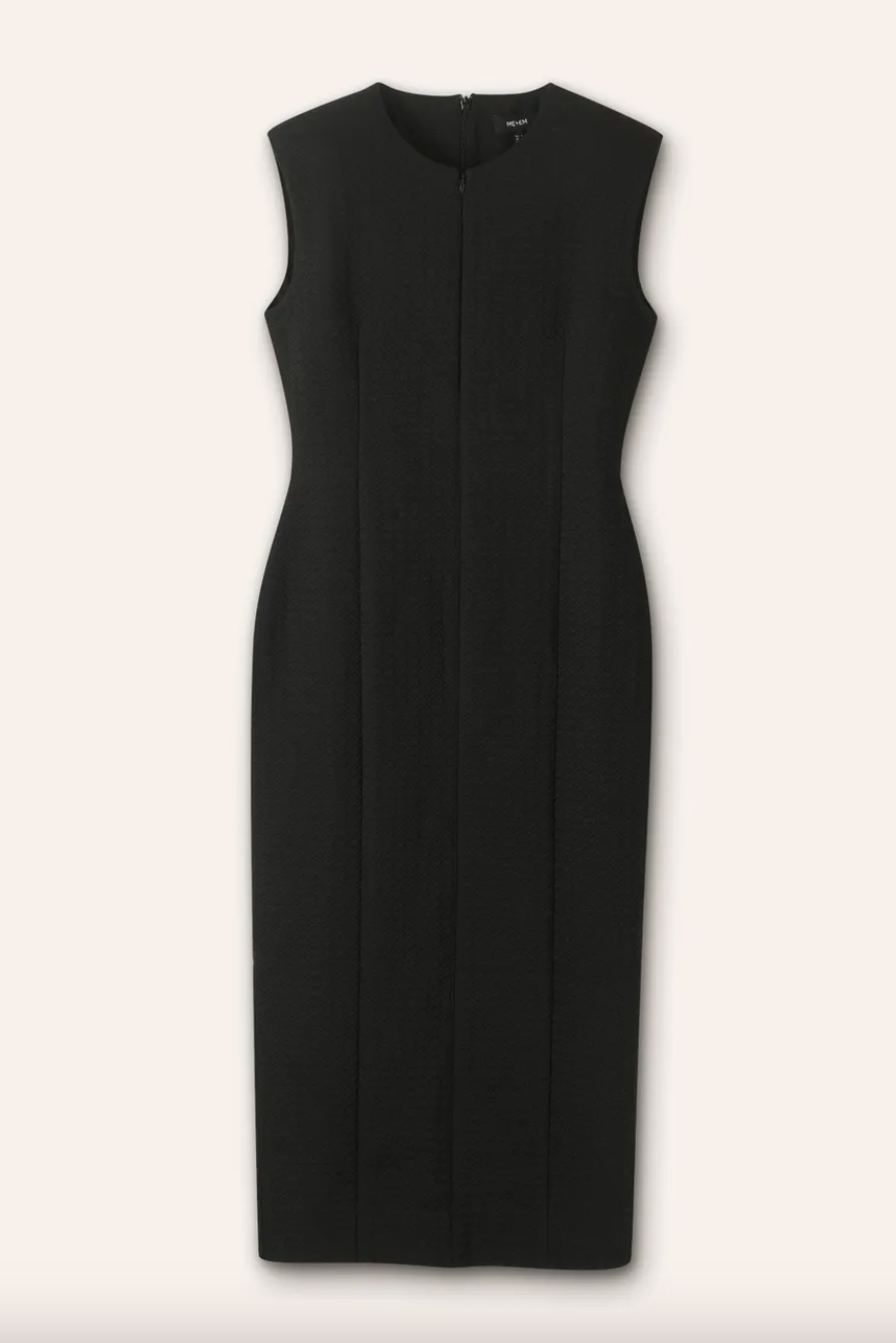 Textured Ponte Sleeveless Pencil Dress