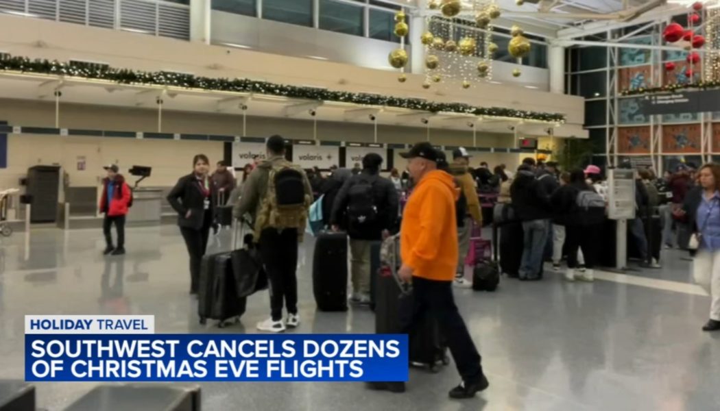 Southwest Airlines cancels dozens of flights amid Christmas Eve travel rush