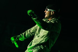 MADRID, SPAIN - JULY 02: Feid performs onstage at WiZink Center on July 02, 2023 in Madrid, Spain. (Photo by Patricia J. Garcinuno/Redferns)