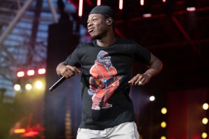 LONDON, ENGLAND - JUNE 03: J Hus performs at London Stadium on June 03, 2023 in London, England. (Photo by Burak Cingi/Redferns)