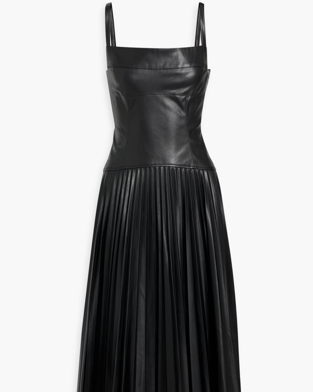 Pleated Midi Dress