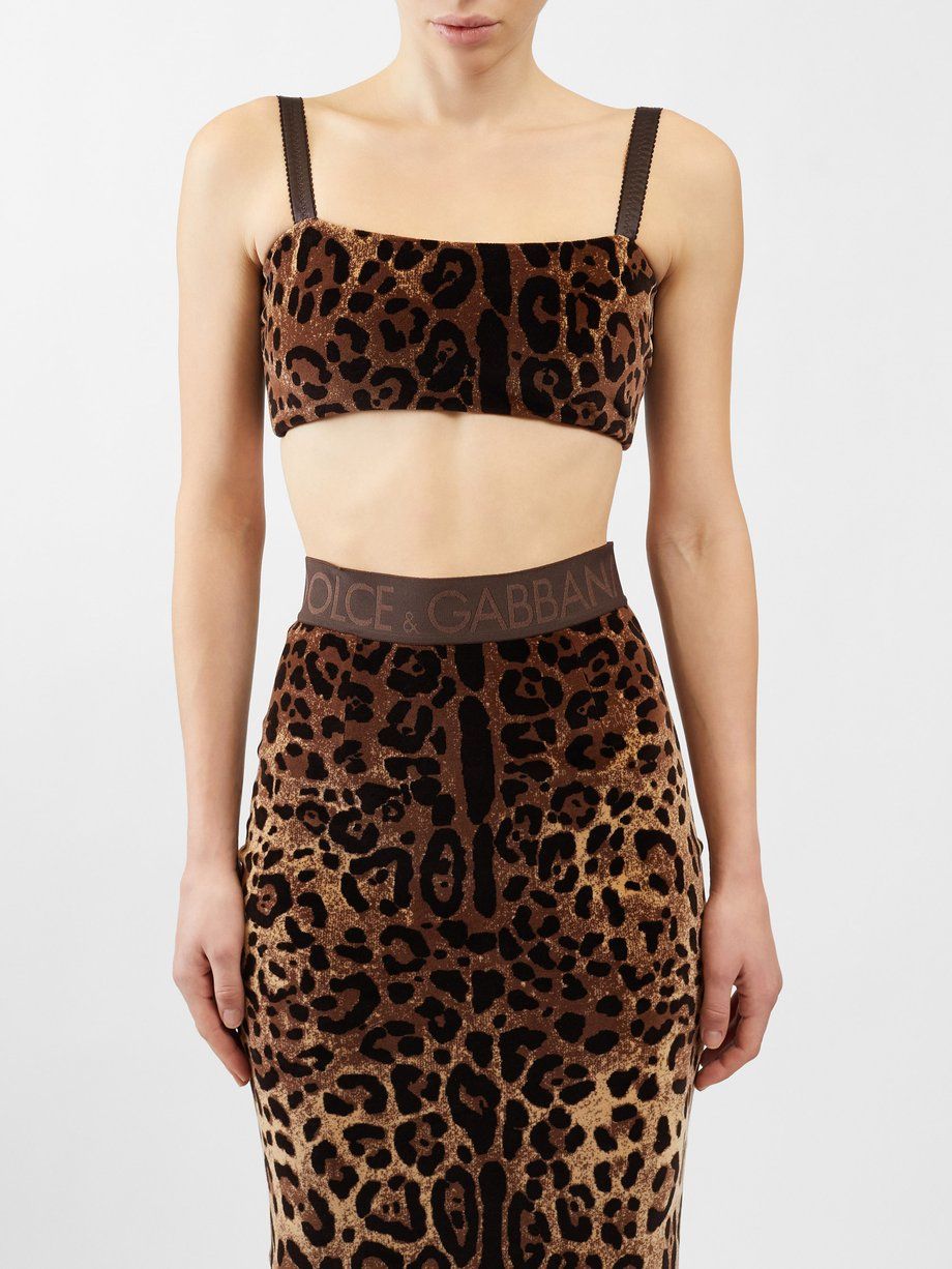 Leopard Print Cropped Top