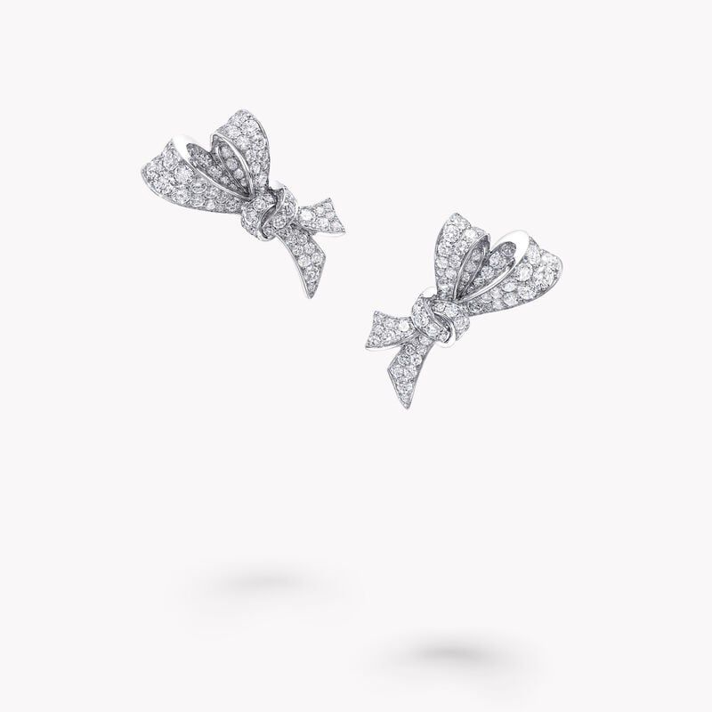 Tilda’s Bow Diamond Stud Earrings