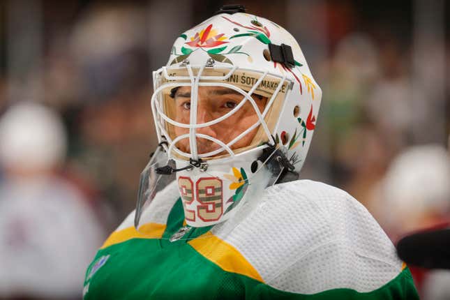 Marc-Andre Fleury wore a custom mask honoring Native Americans. The league prohibited the mask, but did not fine Fleury, who defied the ban.