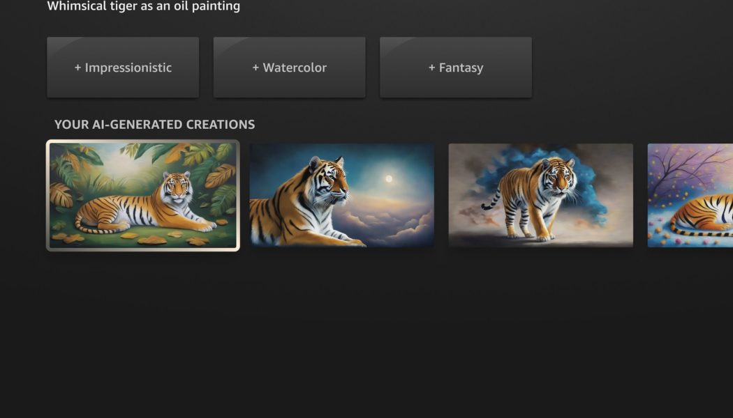 Amazon’s latest Fire TVs can now use AI to generate custom art backgrounds