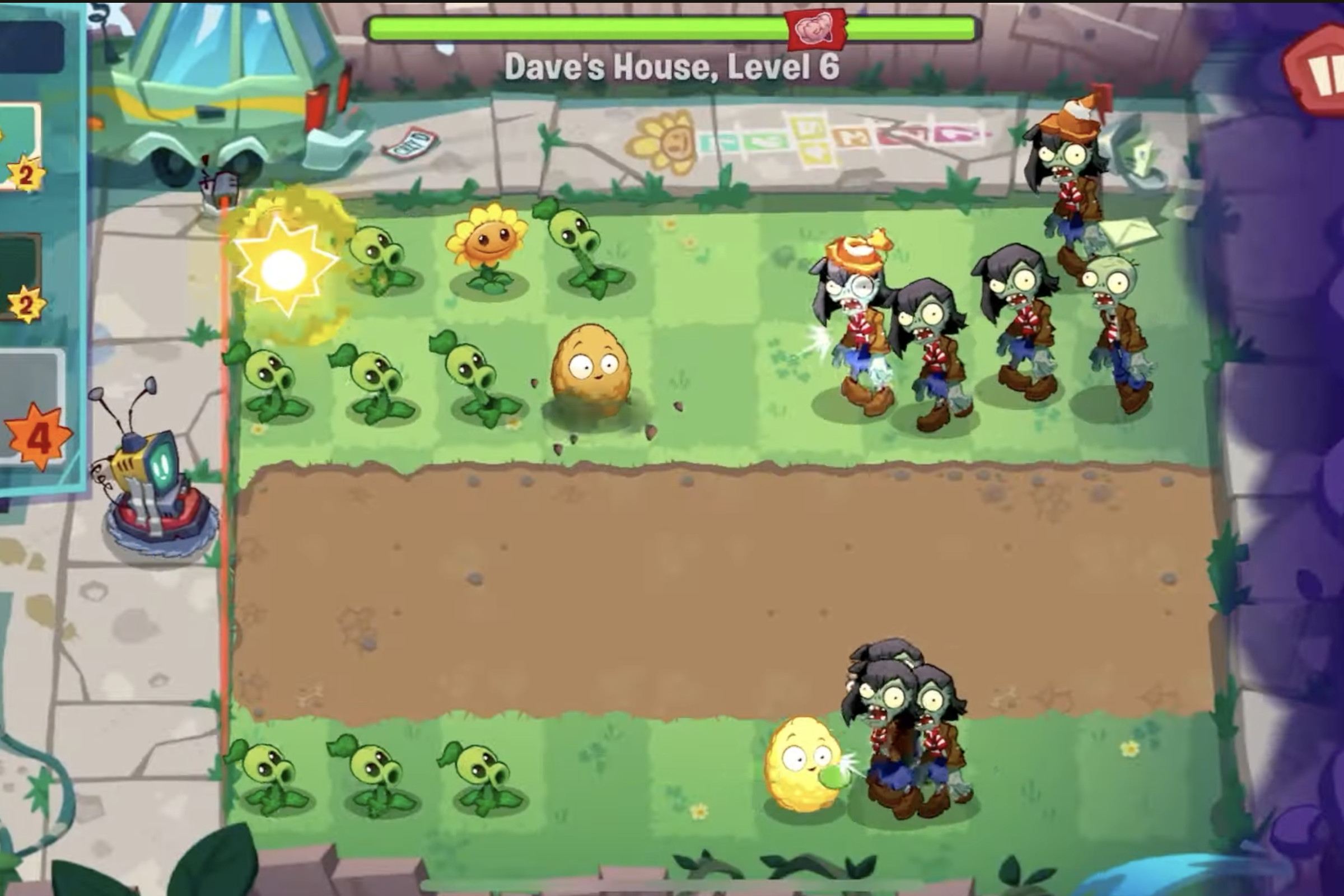 A screenshot of Plants vs. Zombies 3 