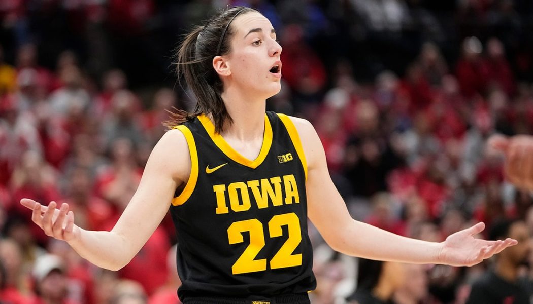 Iowa's Caitlin Clark shaken up after colliding with court-storming fan: 'Just hammered'