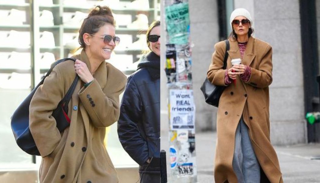 Katie Holmes Won't Stop Wearing the Classic Coat Style I Always See in Paris