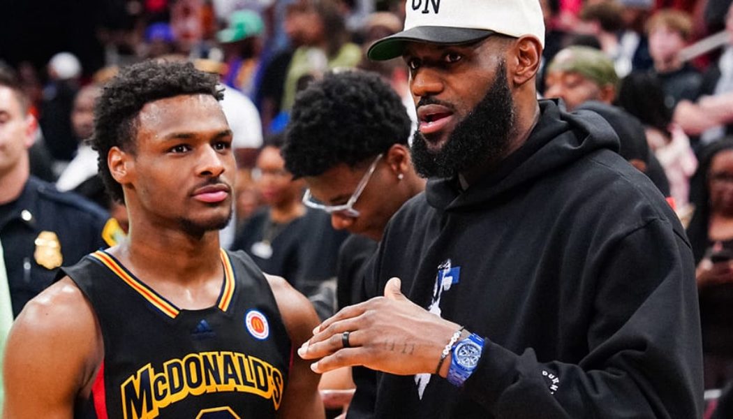 LeBron James Says Son Bronny Is Capable of Playing for the Lakers "Right Now"