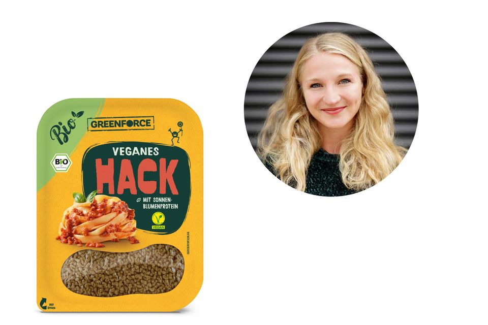 Mareike testet das vegane Hack von Greenforce