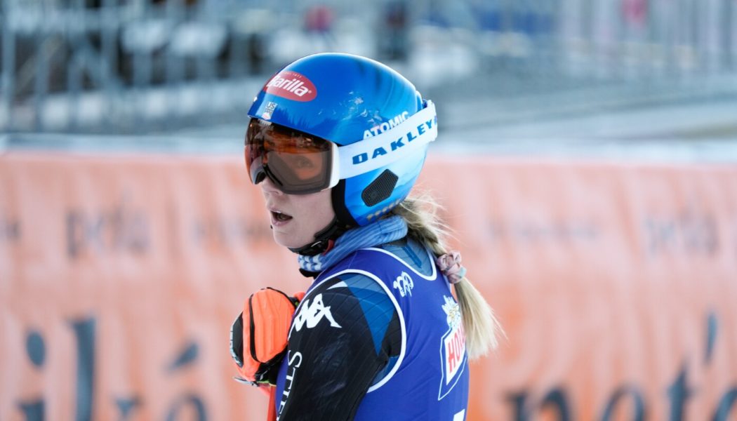 Mikaela Shiffrin checked for leg injury after downhill crash