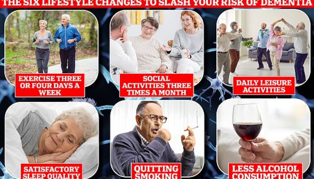 Six lifestyle changes that may slash your risk of dementia by a fifth