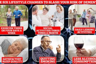 Six lifestyle changes that may slash your risk of dementia by a fifth