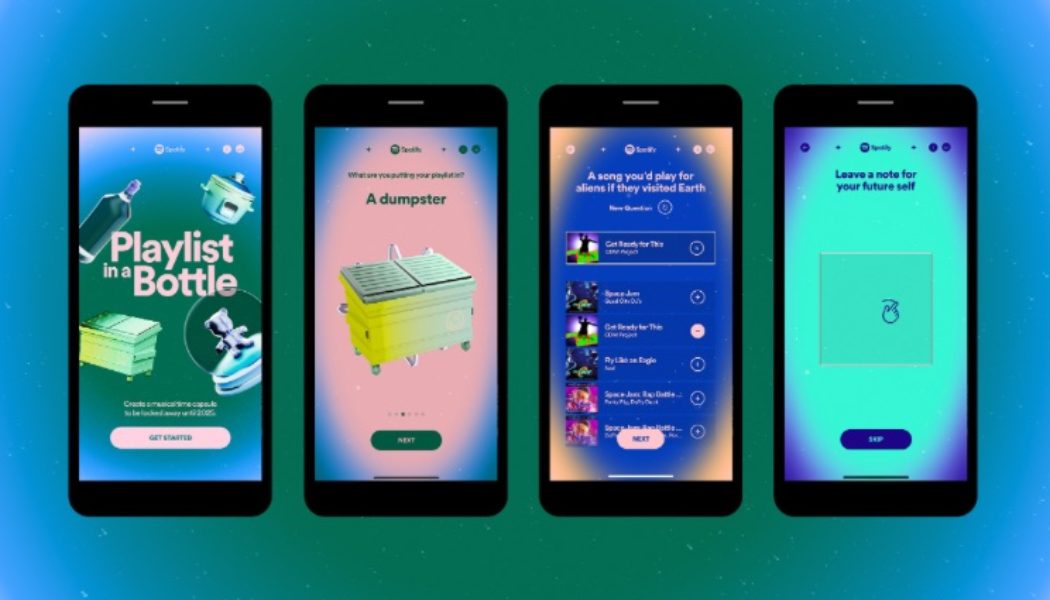 Spotify announces return of Playlist in a Bottle feature
