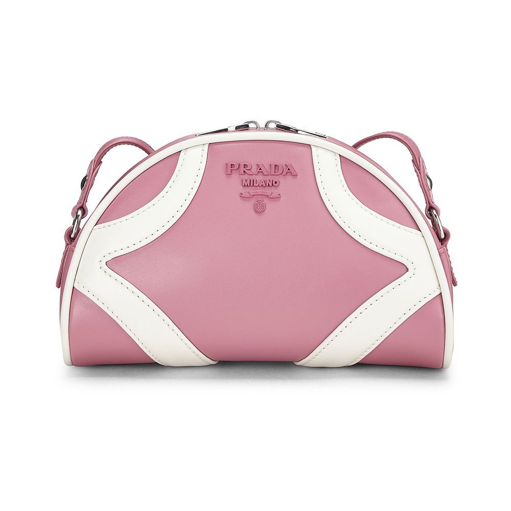 Pink Calfskin Bowler Crossbody