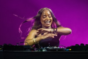 BUDAPEST, HUNGARY - AUGUST 15: Lungelihle Zwane aka Uncle Waffles performs at the Sziget Festival 2023 on August 15, 2023 in Budapest, Hungary. (Photo by Joseph Okpako/WireImage)