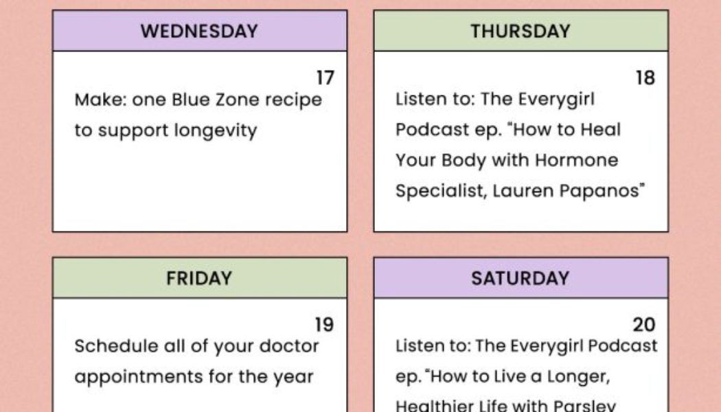 The Everygirl’s January Challenge–Week 3: Optimize Your Health