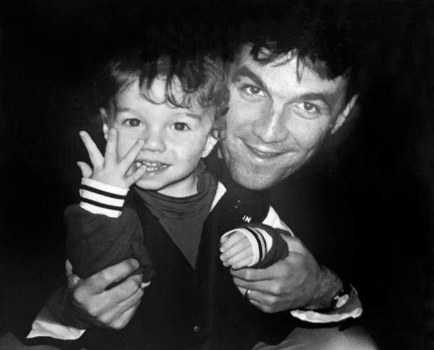 Bud Geracie and his son, Nick, circa 1995.