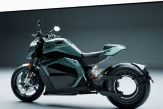 The hubless electric motorcycle with sci-fi style and a great name