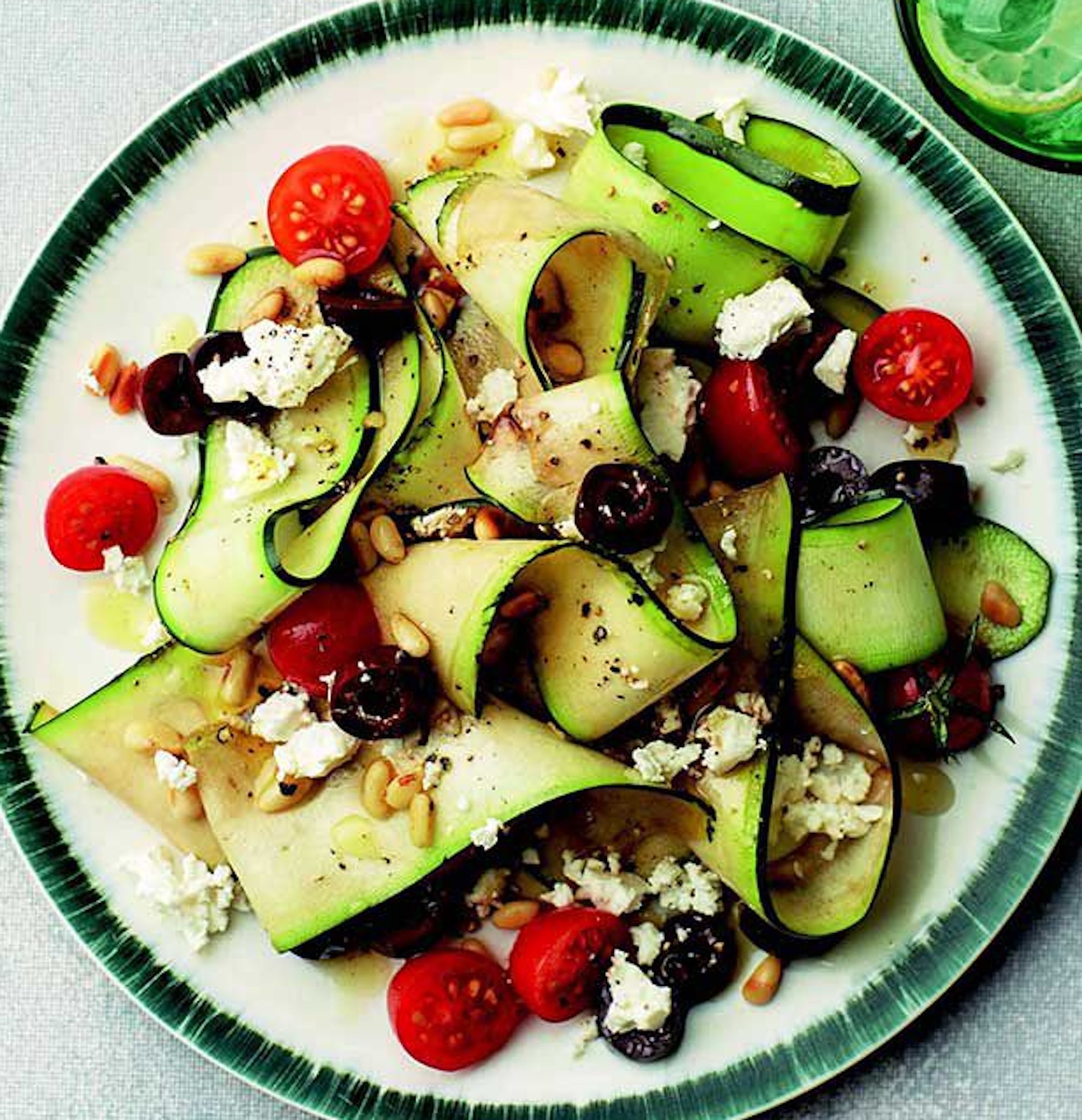 shaved zucchini salad