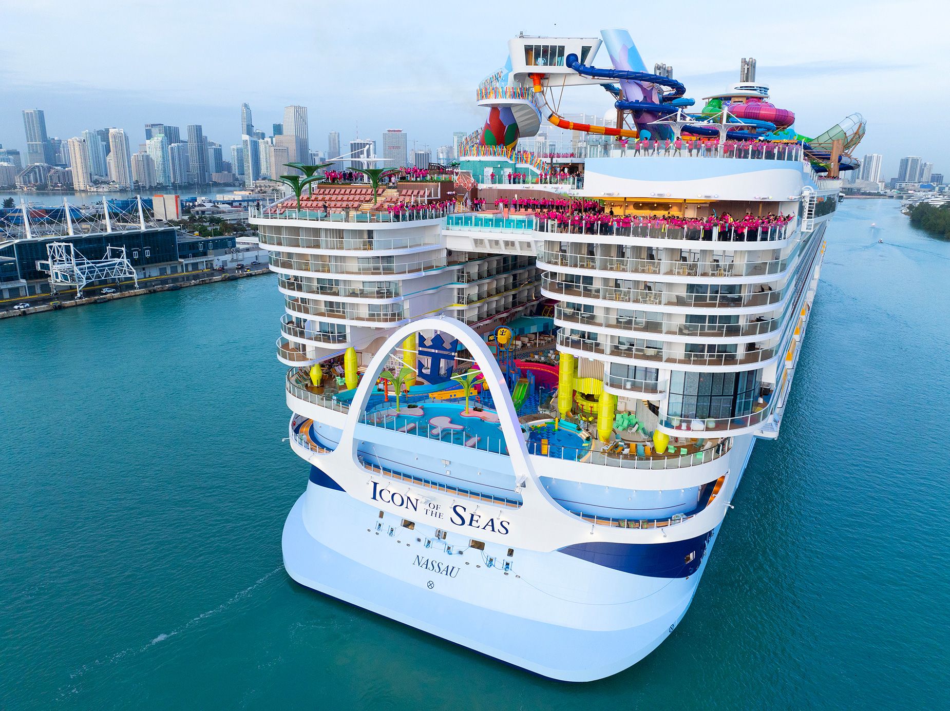 The new ship has a total of 20 decks, 18 of which are for guests.